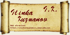Ilinka Kuzmanov vizit kartica